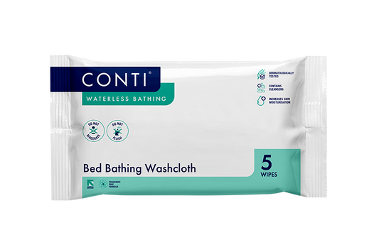 Conti® Maceratable Bed Bathing Washcloth - Fragrance Free - 5 Cloths