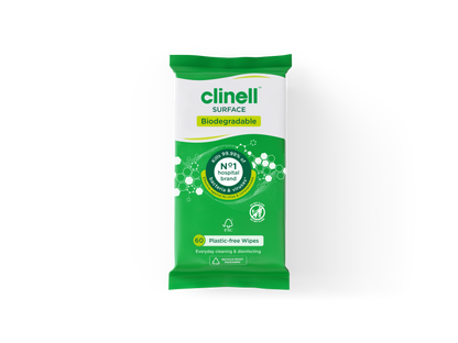Clinell Universal Wipes (60 Wipes Per Pack) Plastic Free Biodegradable - 