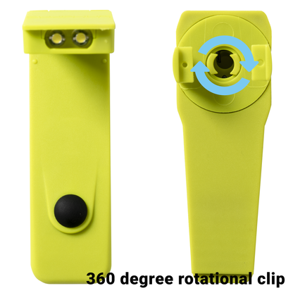 Clip-on Torch With Dual LED - Yellow - Niton999