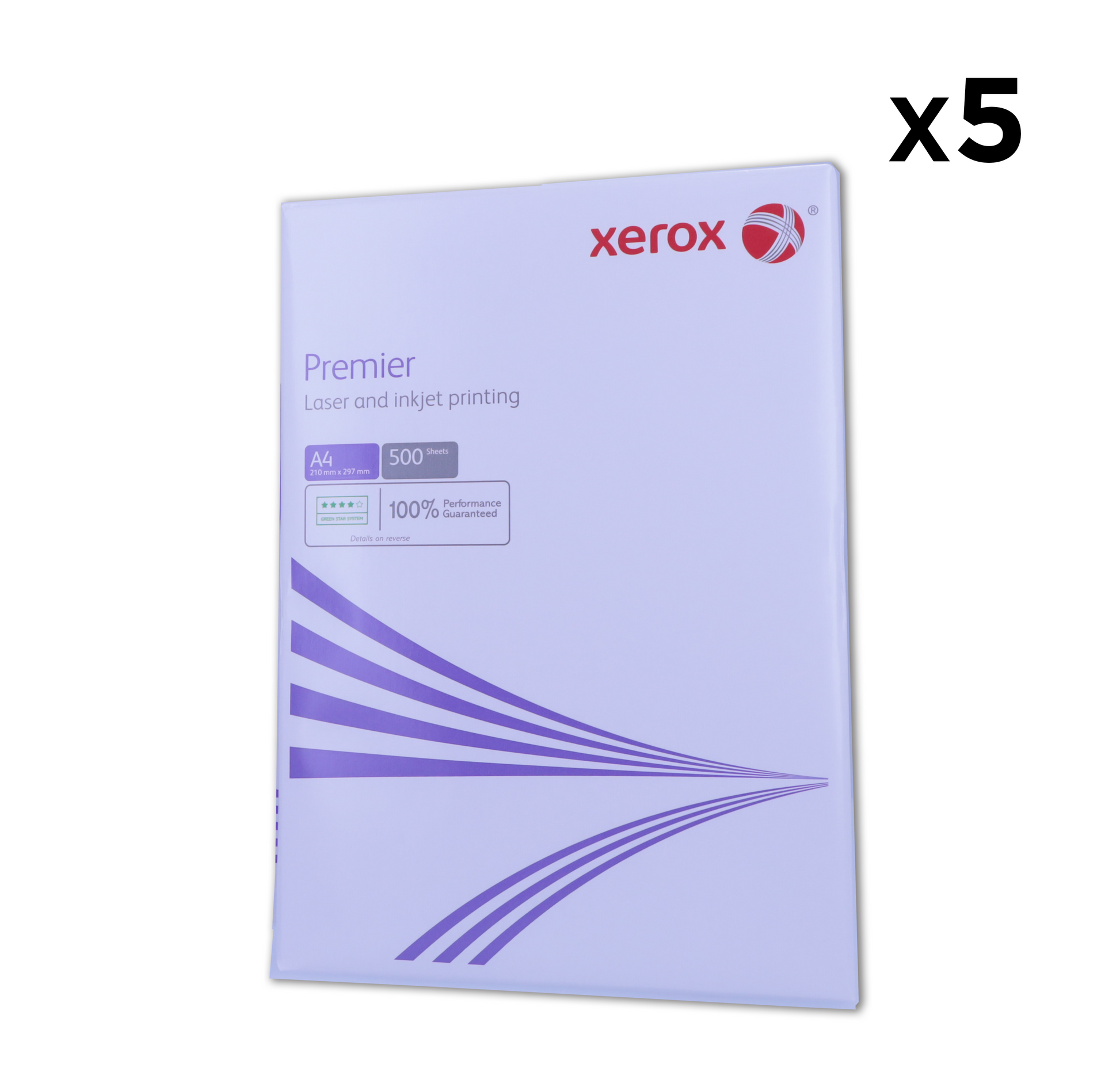 XEROX Premier White Uncoated A4 Paper 75GSM 5 x 500 sheets - 