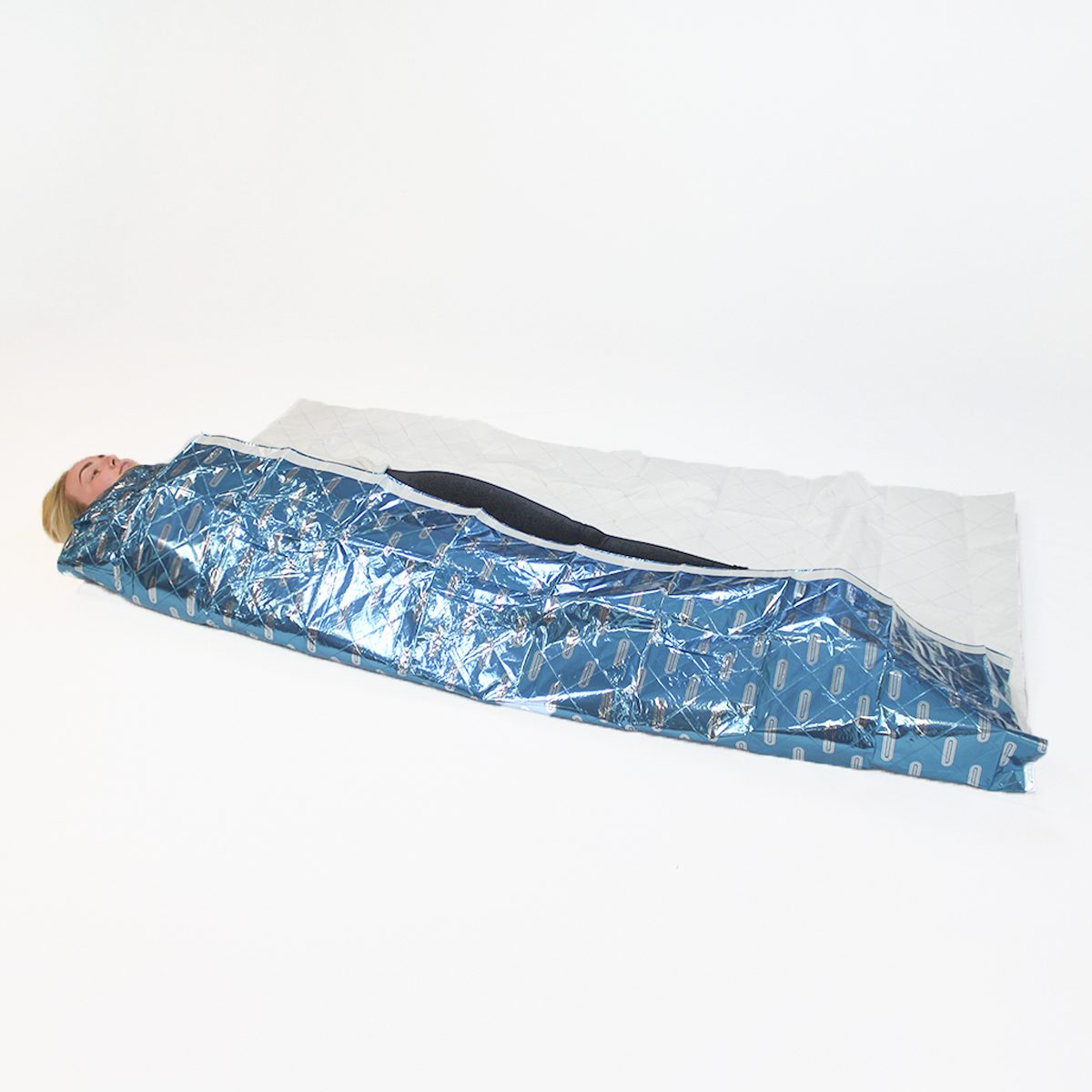 THERMARMOUR Emergency Blanket with tape, 2m x 1.5m - Blue - 