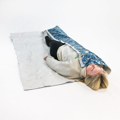 THERMARMOUR Emergency Blanket with tape, 2m x 1.5m - Blue - 