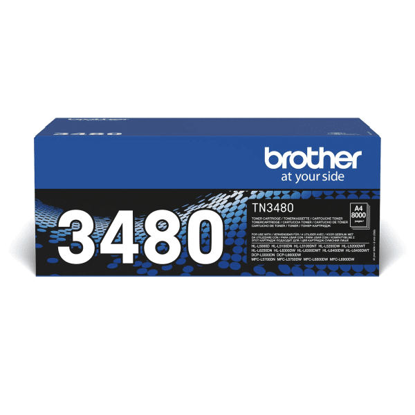 OEM Brother TN3480 High Yield Black Toner - 
