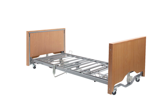 Casa Elite Care Home Bed Low in Beech without Side Rails