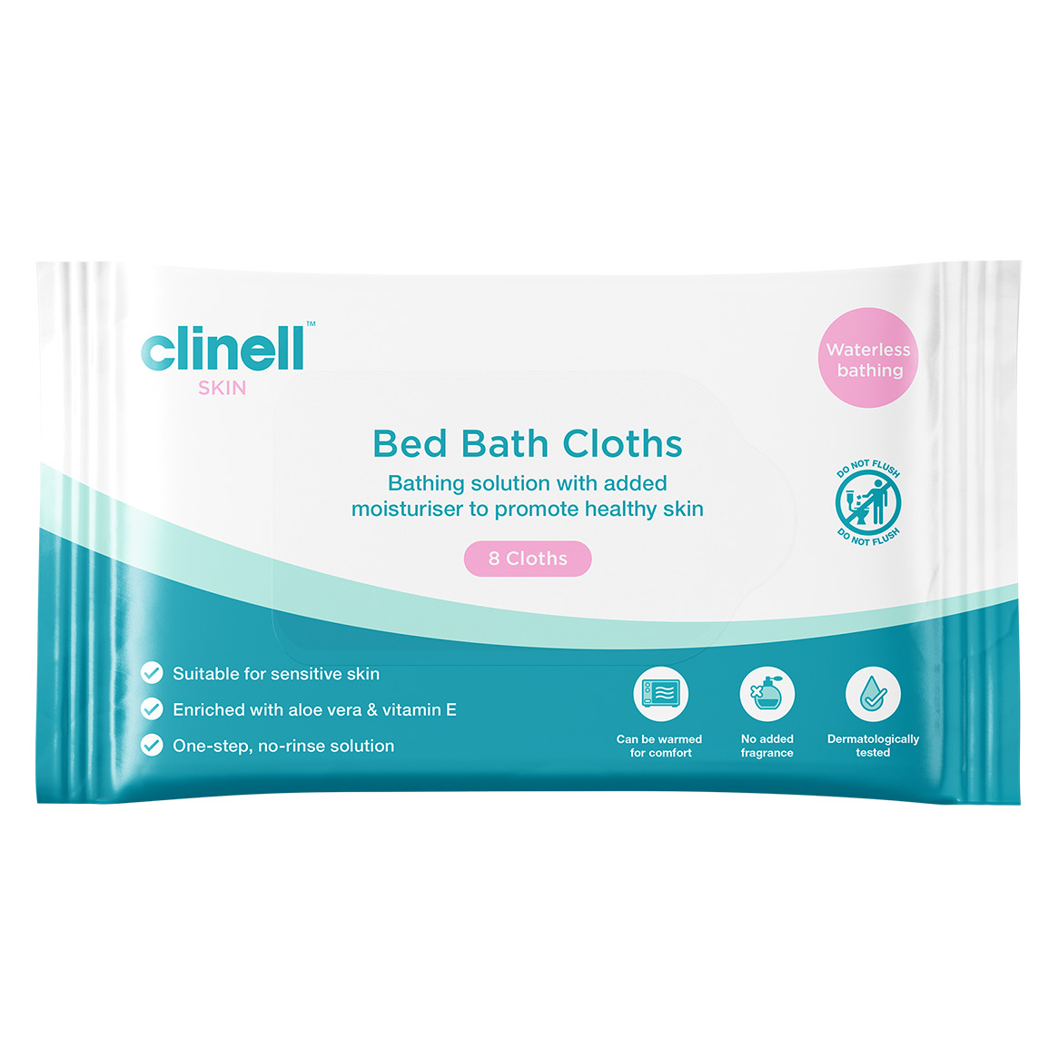 Carell Bed Bath Wipes  - Pack of 8 - 