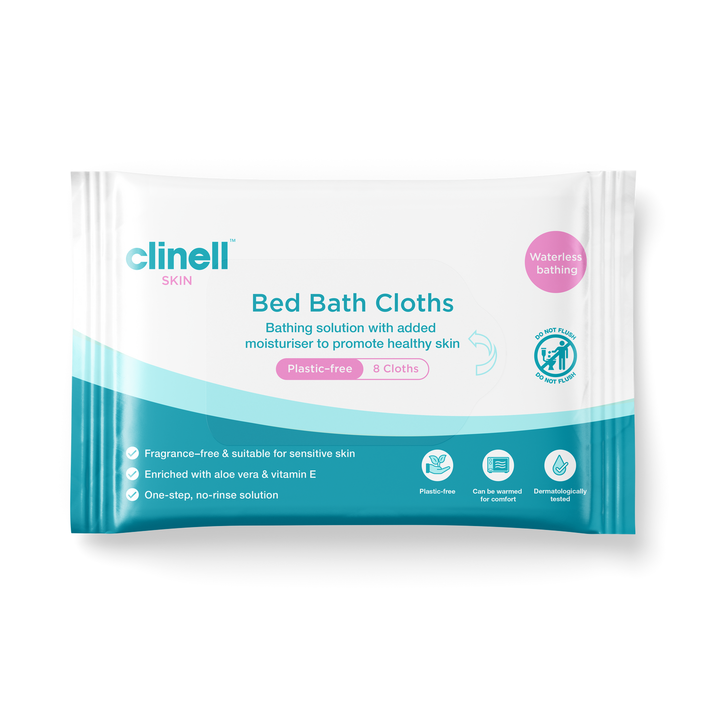 Carell Bed Bath Wipes - Pack of 8 - Plastic Free