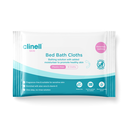 Carell Bed Bath Wipes - Pack of 8 - Plastic Free
