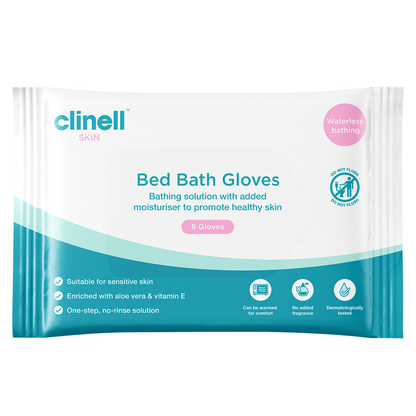 Carell Bed Bath Gloves - Pack of 8 - 