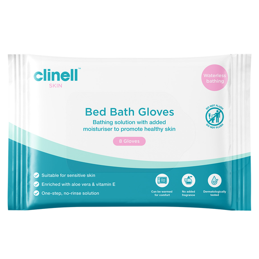 Carell Bed Bath Gloves - Pack of 8 - 