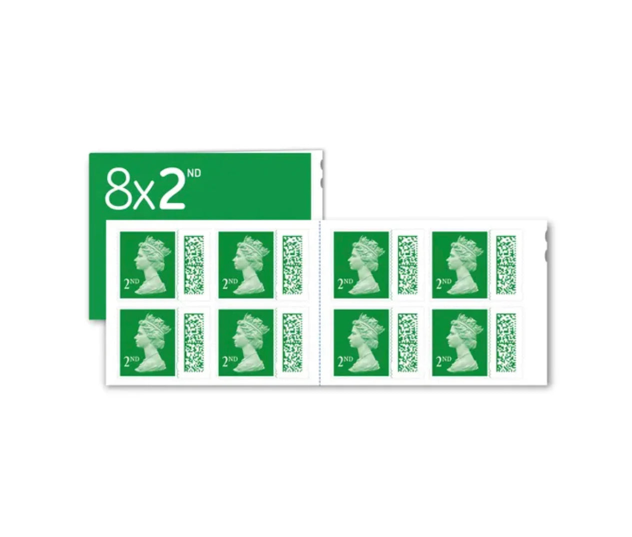 2nd Class Post Stamps - 50 Books of 8 - 