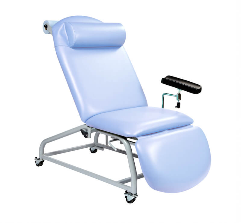 Phlebotomy Chair - 4 Locking Castors - 