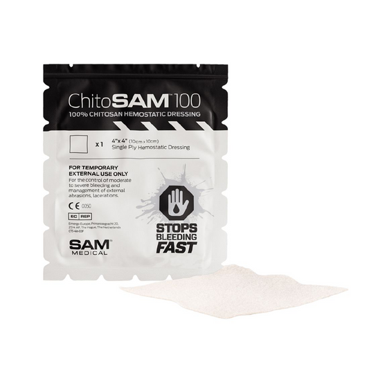 SAM® ChitoSAM™ 100 Hemostatic Dressing 10x10cm (4x4in)