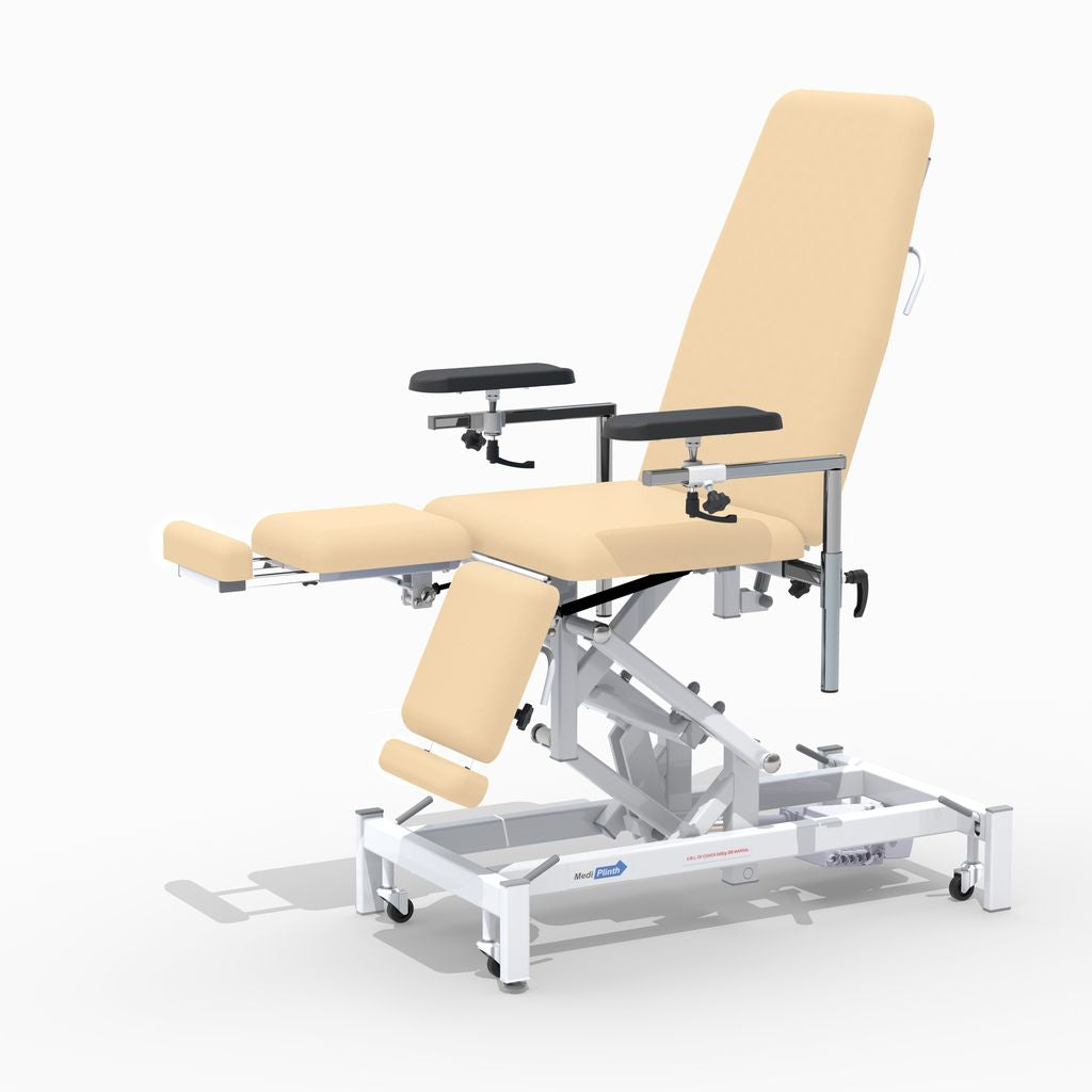 Medi-Plinth Phlebotomy Chair with Split Legs - Hydraulic - 