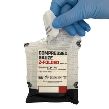 Compressed Gauze Z-Folded - 6ply - 