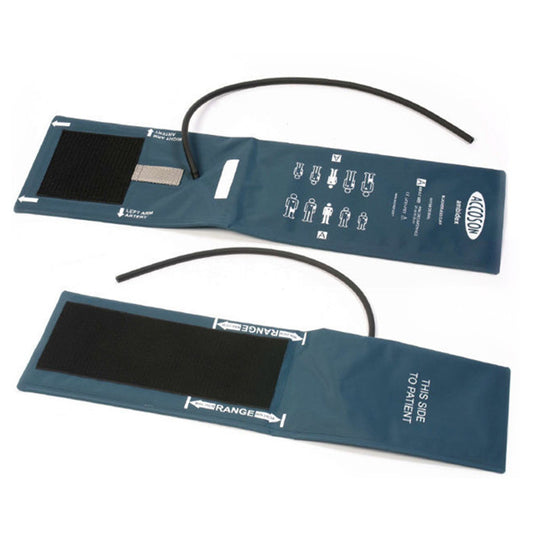 Ambidex Large Adult One-Piece Cuff - Double Tube With Bulb & Valve - Accoson