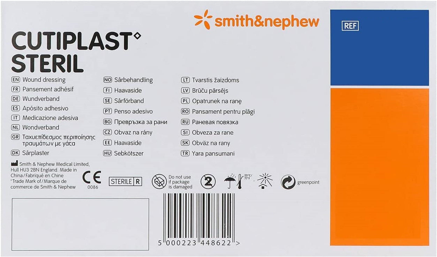 Cutiplast Sterile Post-Operative Wound Dressing - 7.2cm x 5cm - Pack of 100