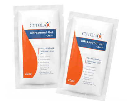 Cytolax Non-Sterile Thick Clear Ultrasound Gel - 20ml x 50 Sachets - Cytolax