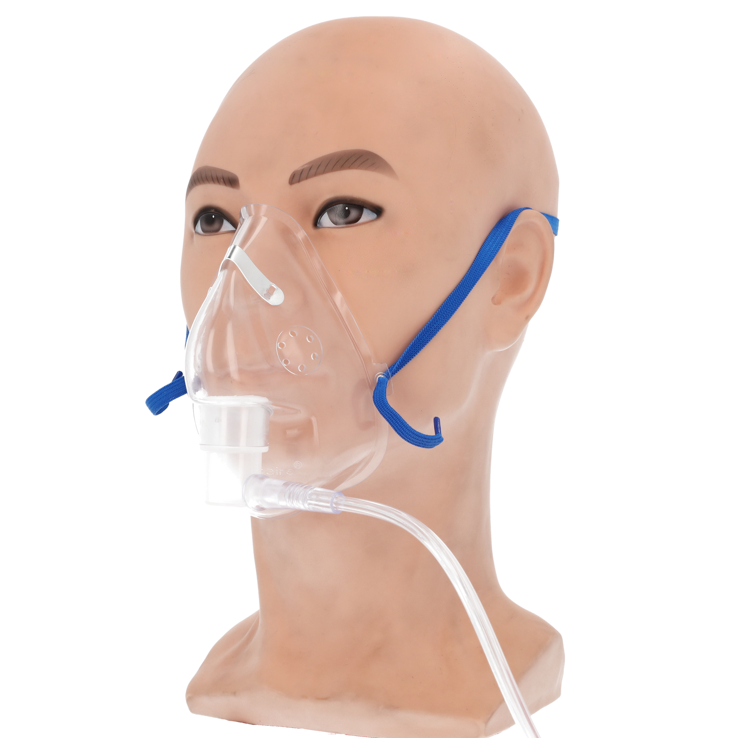 Adult Medium Concentration Mask with Nose Clip Strap and Tube (2.1m) - 