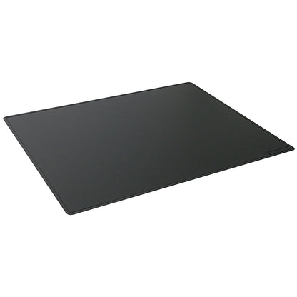 Durable Polypropylene Non-Slip Desk Mat with Contoured Edge - Black - 
