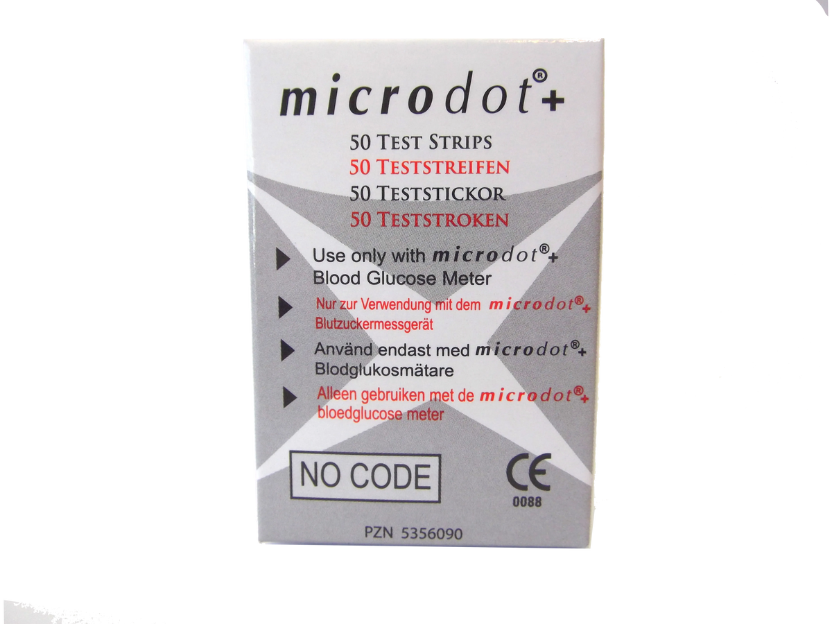 Microdot Max Microdot Glucose Test Strips x50 – Medisave UK