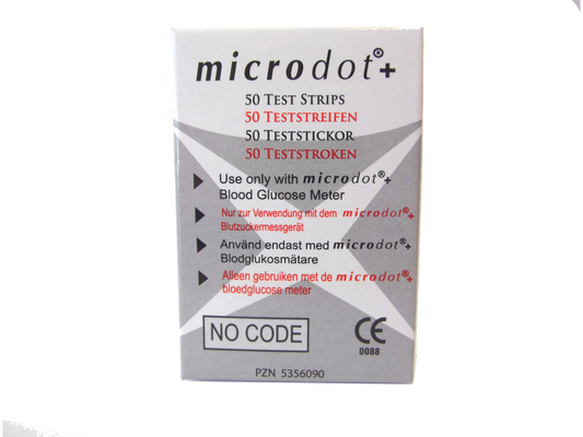 Microdot Glucose Test Strips x50 - 