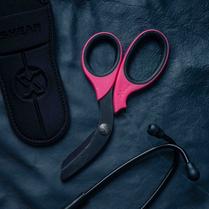XShear Trauma Shears - Pink and Black - XShear