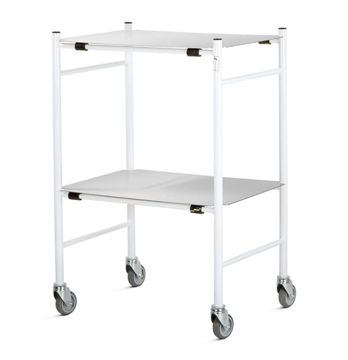 Trolley, Dressing, Mild Steel, 2 Removable Shelves, 450mm - Bristol Maid