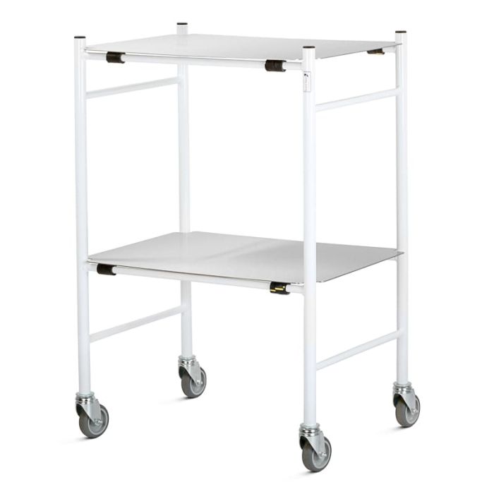 Trolley, Dressing, Mild Steel, 2 Removable Shelves, 450mm - 