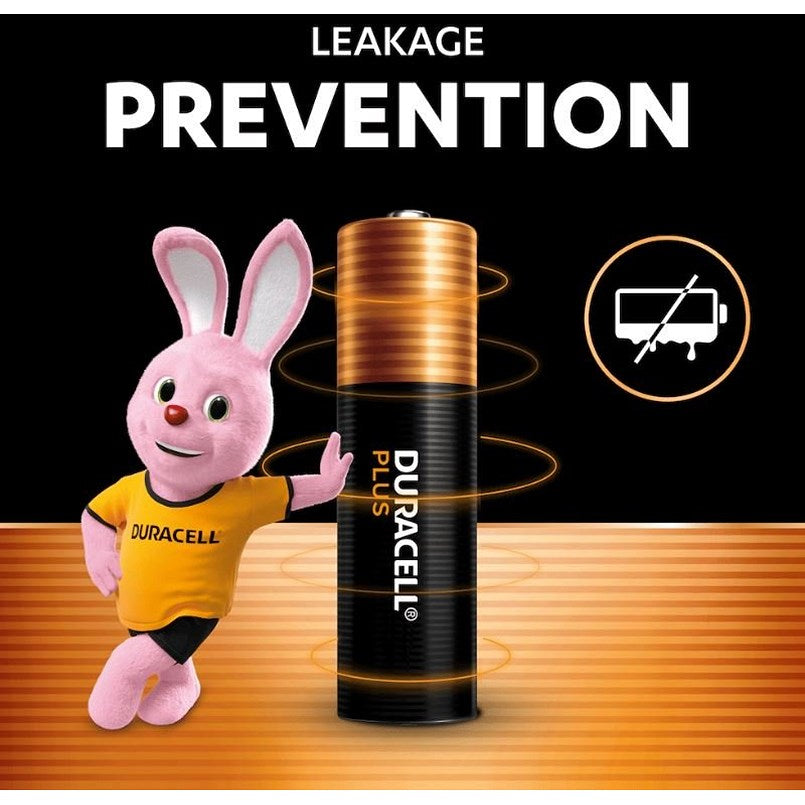 Duracell Plus AAA Alkaline Batteries - Pack of 4 - 