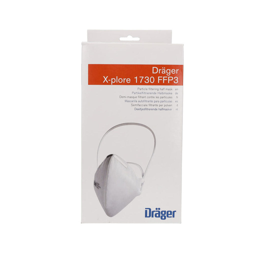 Drager FFP3 Unvalved Respirator Mask - Box of 20 - CLEARANCE - Expiry September 2024 - Drager