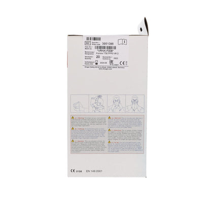 Drager FFP3 Unvalved Respirator Mask - Box of 20 - CLEARANCE - Expiry September 2024 - Drager