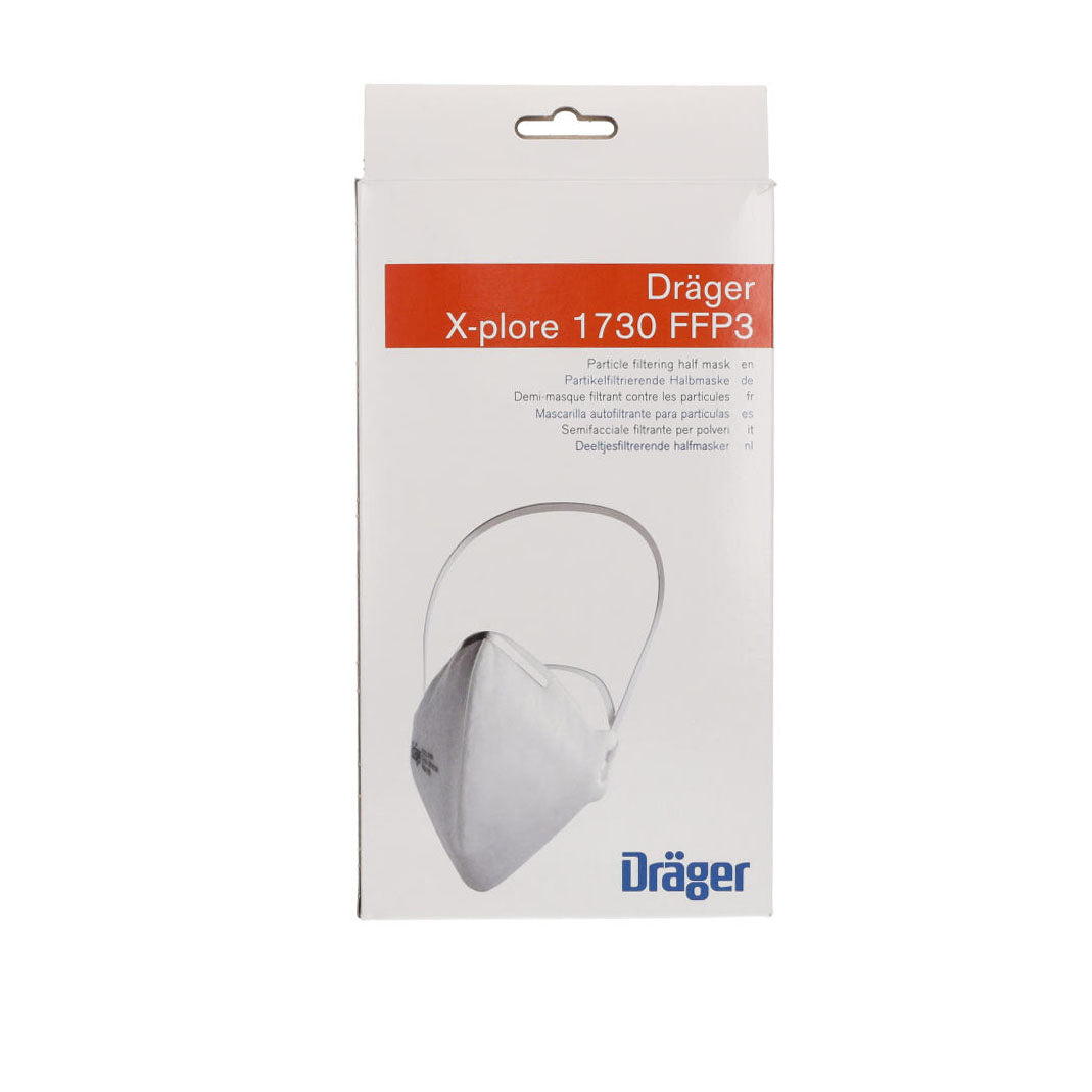 Drager FFP3 Unvalved Respirator Mask - Box of 20 - CLEARANCE - Expiry August 2024 - Drager