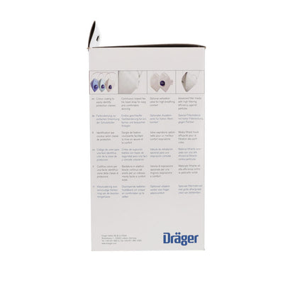Drager FFP3 Unvalved Respirator Mask - Box of 20