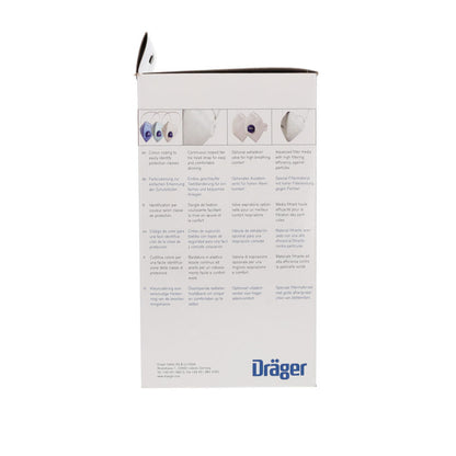 Drager FFP3 Unvalved Respirator Mask - Box of 20 - CLEARANCE - Expiry August 2024 - Drager