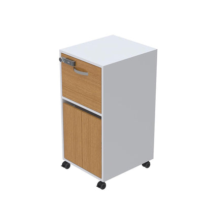 Bedside Locker, Cupboard & Lockable Flap, RFID Lock - 