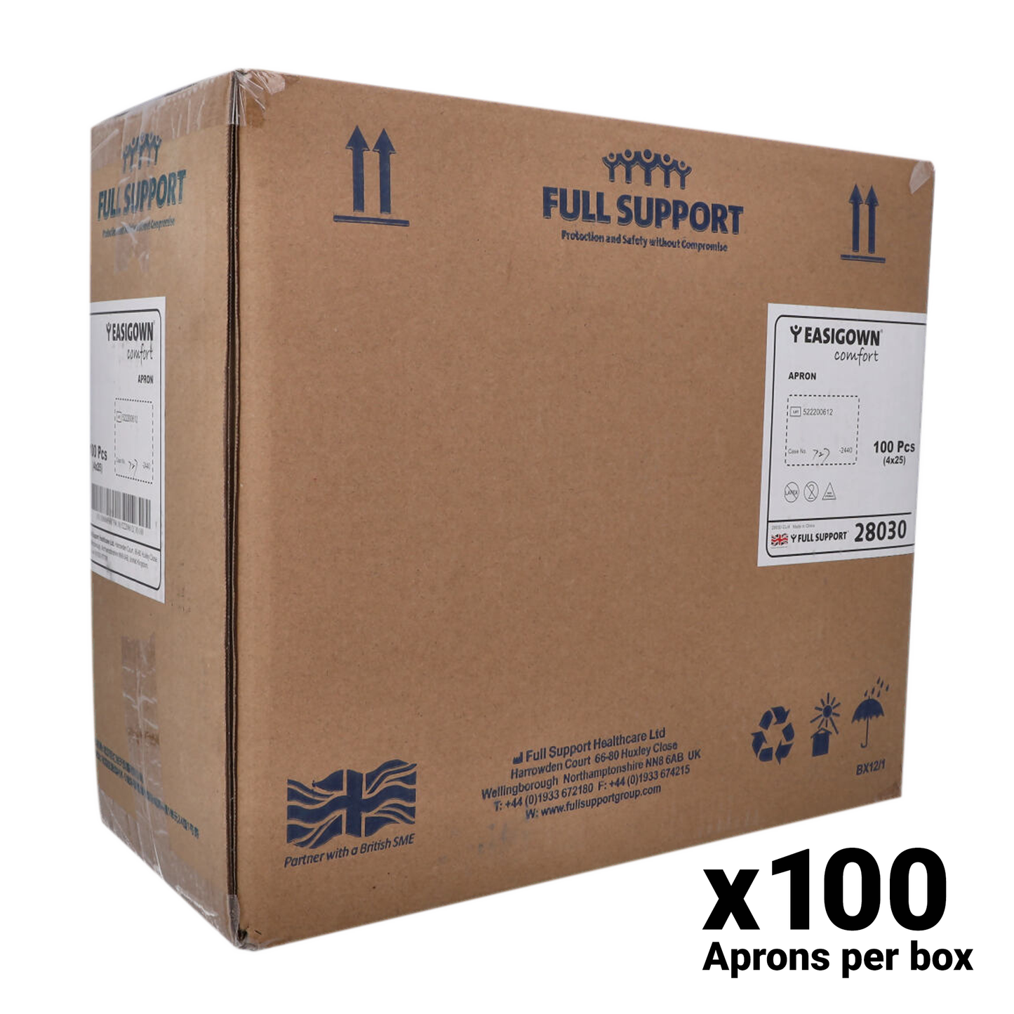 EasiGown Box - 100 aprons per box.