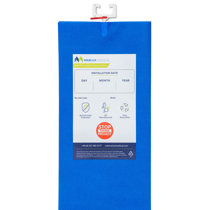 Marlux Medical Antimicrobial Treated Cubicle Curtain - 2400mm x 1950mm - Dove Grey - Case of 24 - 