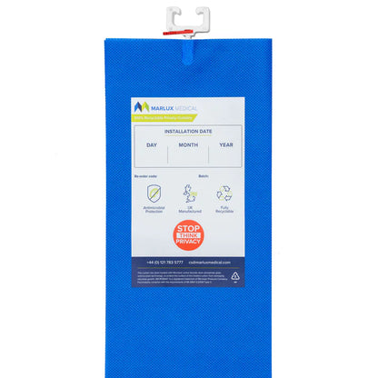 Marlux Medical Antimicrobial Treated Cubicle Curtain 2400mm x 1950mm - External Hanging Fast Fit - Case of 24 - 