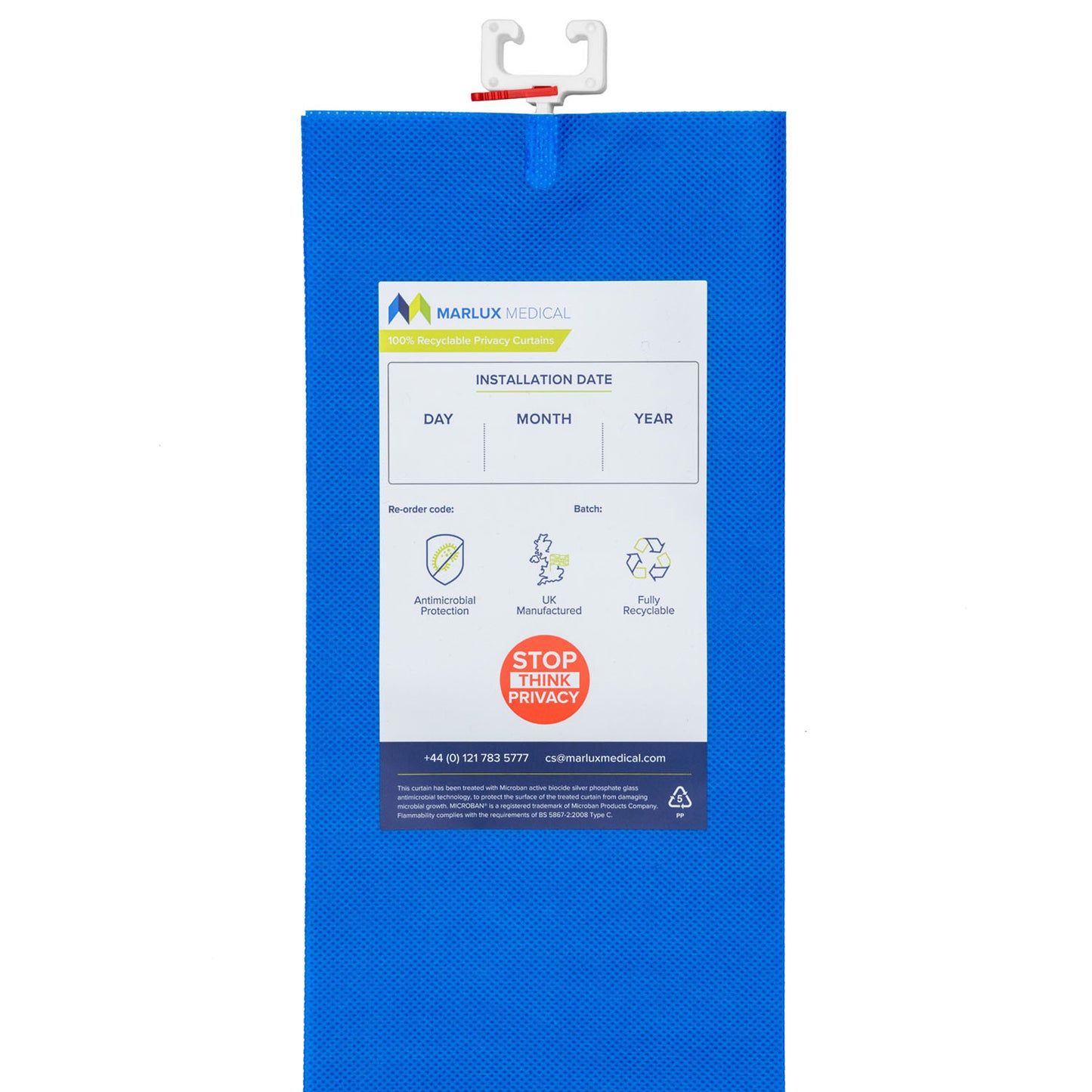 Marlux 7.2M x 1.95M Fast-Fit Anti-Bac Curtains - Single - 