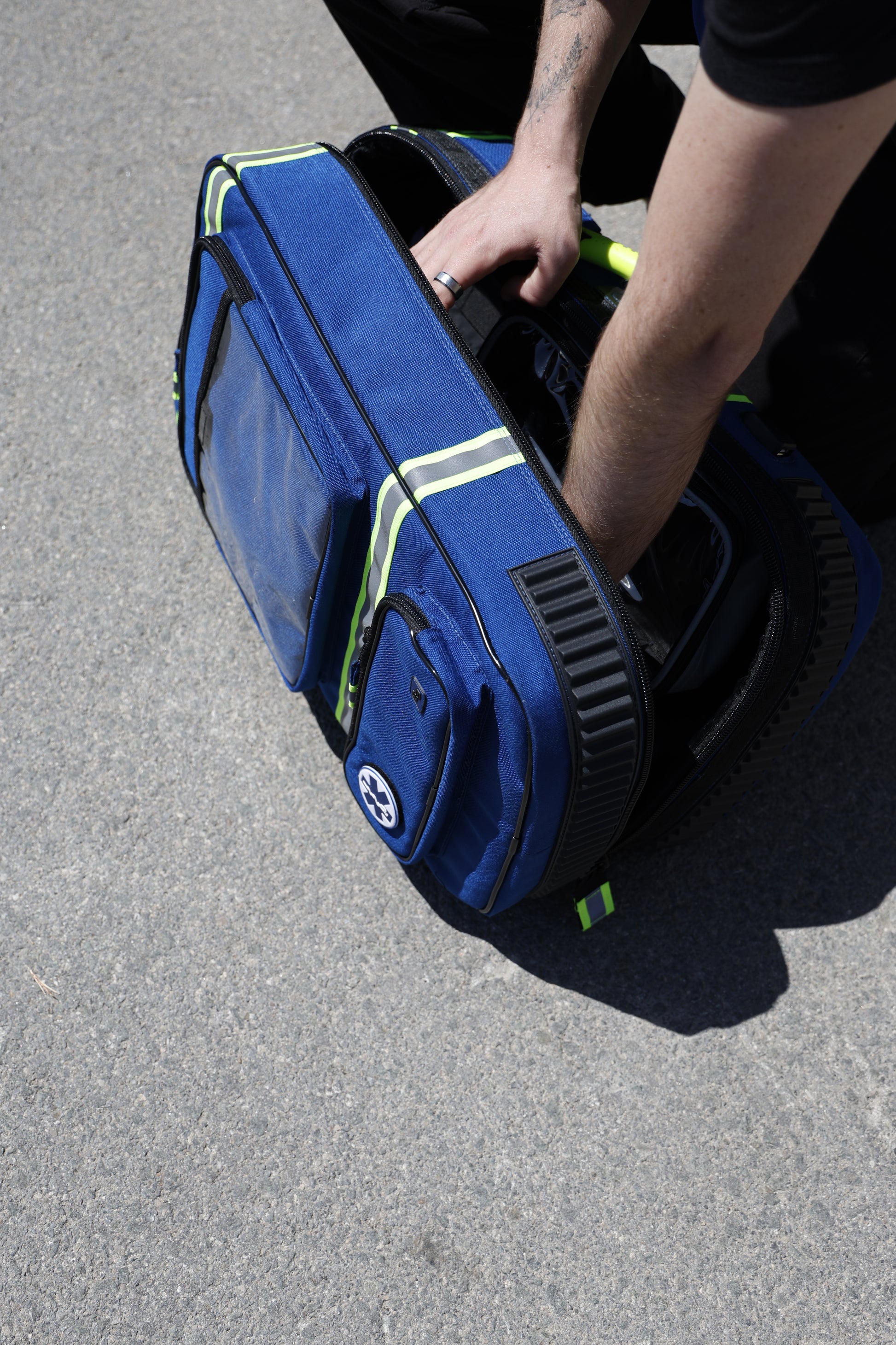 EMERAIR'S Advanced Life Support Emergency Briefcase (ALS) - Blue - 