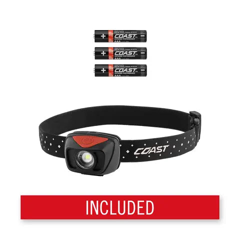 Coast Polysteel 60 Headlamp - Ultra View - 400 Lumens