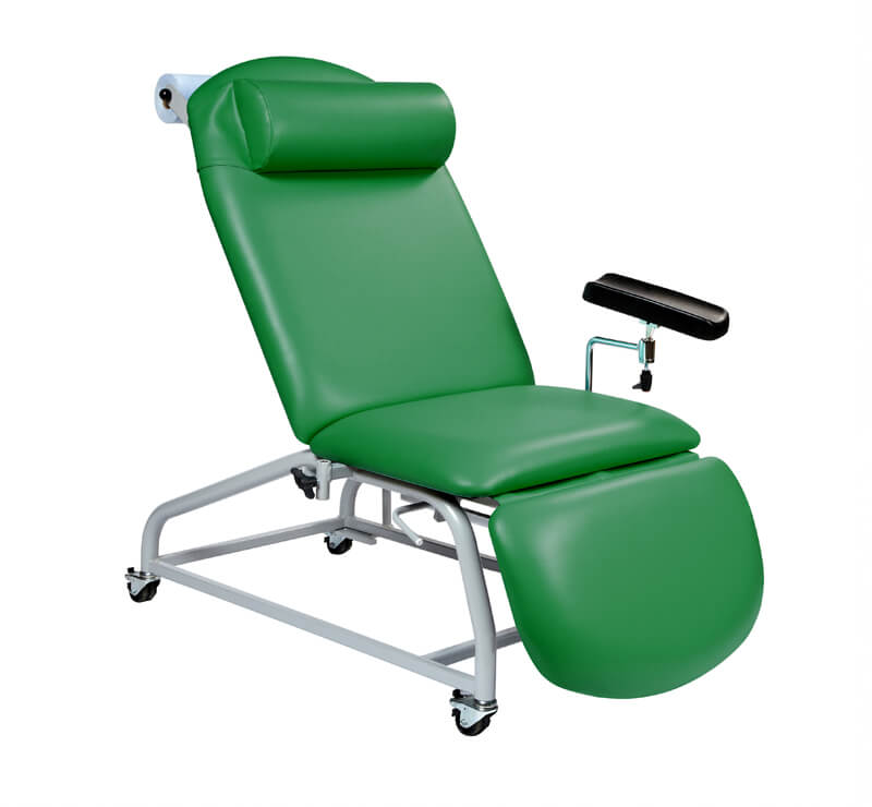 Phlebotomy Chair - 4 Locking Castors - 