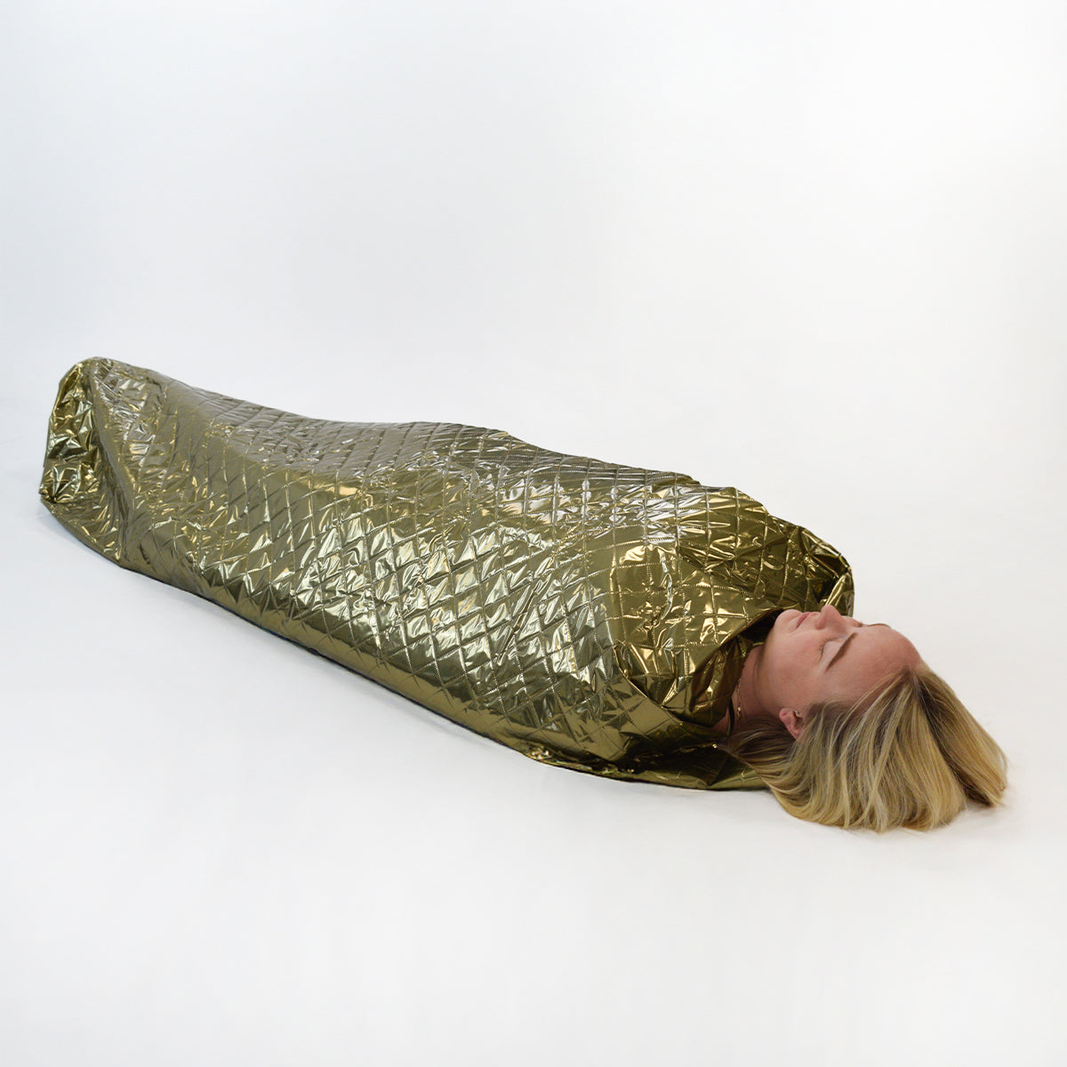 THERMARMOUR Emergency Blanket with tape, 2m x 1.5m - Olive Green - 