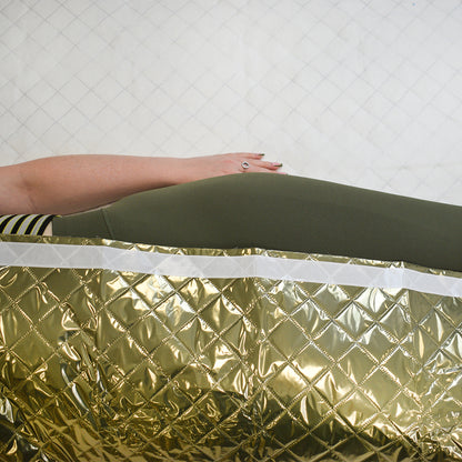 THERMARMOUR Emergency Blanket with tape, 2m x 1.5m - Olive Green - 