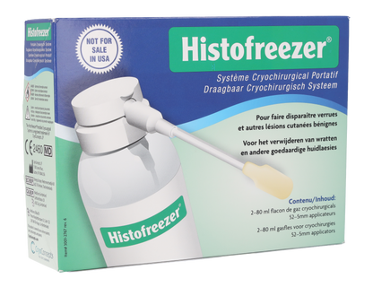 Histofreezer Portable Cryosurgical System - 5mm x 52 Standard Applicators - 2 x 80ml Bottles - Histofreezer