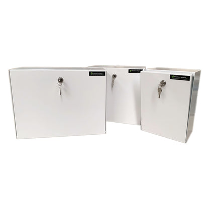 Pod Locker, 220mm x 320mm x 160mm, Side Hinge, No Shelf, Key Cam Lock - 