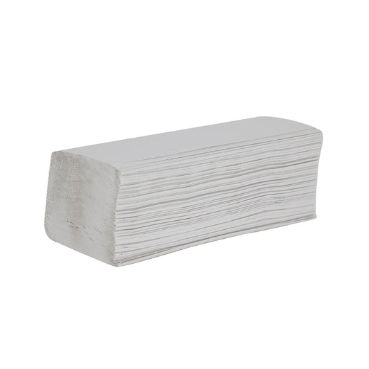Essentials 1ply White V Fold Hand Towel 3510 Sheets
