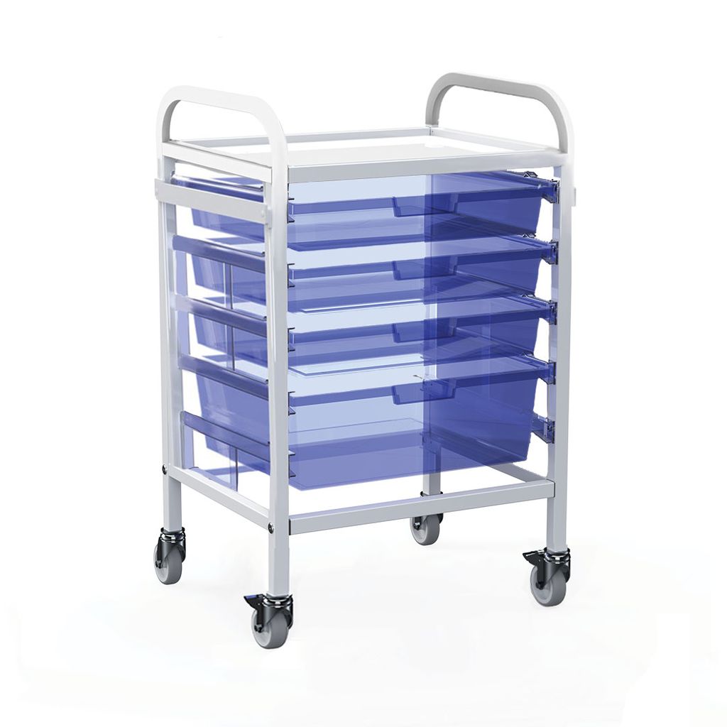 Shuttleworth Wide Low Single Medical Storage Trolley - 