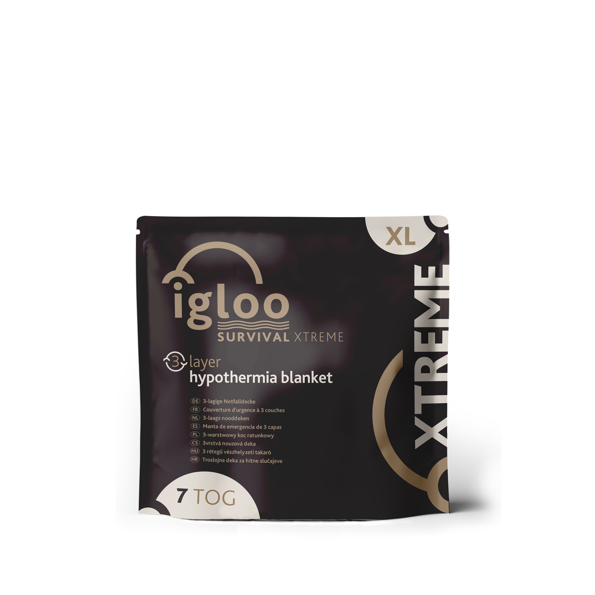 Igloo 7 Tog Emergency Thermal Blanket - 3Layer XL Survival Xtreme - 