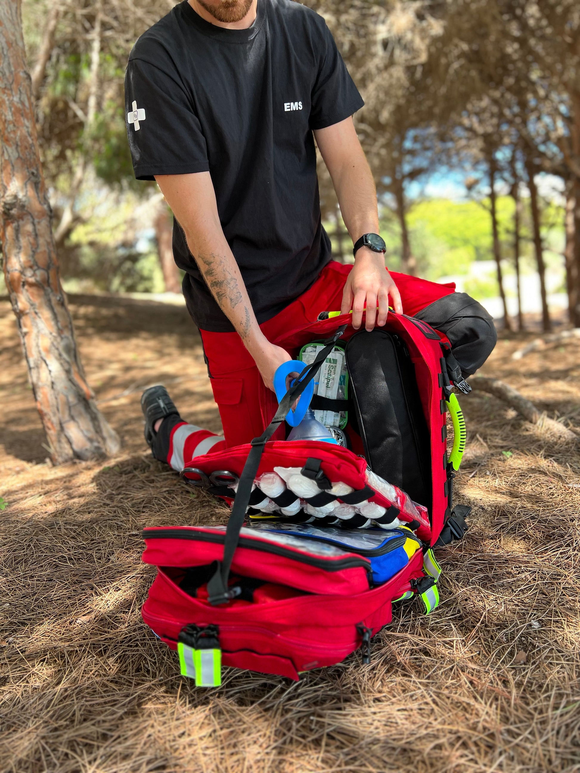 Elite Paramedic Rescue Backpack - Red - CLEARANCE - 